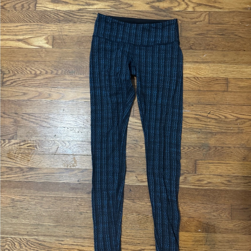 Blue and Black Plaid Leggings Lululemon